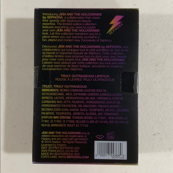 Jem X & The Holograms Sephora Hot Pink Lipstick - Picture 4 of 7